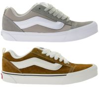 Baskets VANS Knu Skool pour homme avec empiècements en daim, style skateur, à lacets, beige-gris ou marron
