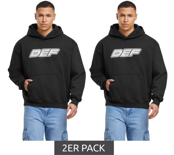 2-Pack Value Pack DEF MERCH Souvenir Hoodies in Jet Black