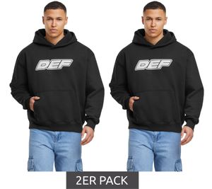 2-Pack Value Pack DEF MERCH Souvenir Hoodies in Jet Black