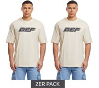 Lot de 2 t-shirts souvenir DEF MERCH gris blanc