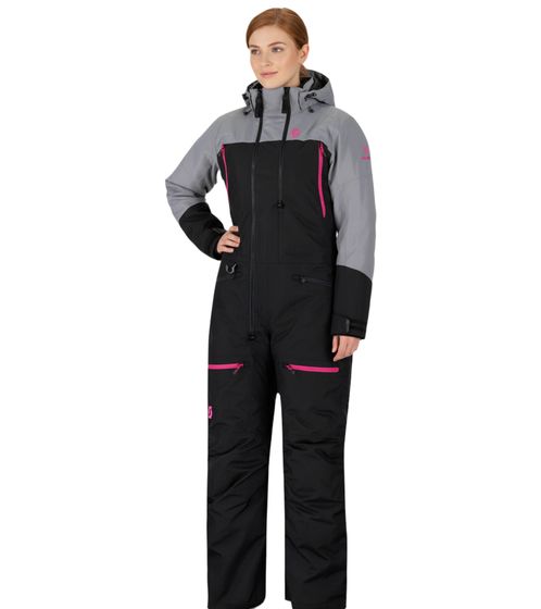 SCOTT Roop Dryo Damen Winter-/Schneemobil-Einteiler mit DRYOsphere-Membran Motorfahrten im Schnee Winter-Offroad-Einsatz 278419 4231 Schwarz/Grau