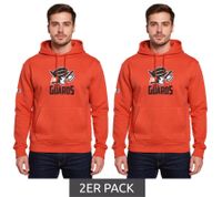 Pack de 2 sudaderas con capucha de la Liga Europea de Fútbol – Sudadera roja Helvetic Guards 2 ELF