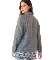 Lot de 2 manteaux courts pour femme, manteau d'automne durable, veste d'automne à carreaux, 922470 Gris foncé