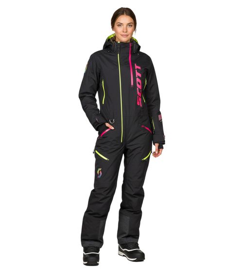 Mono de invierno/motonieve SCOTT DS Shell Dryo para mujer, con membrana DRYOsphere 2L para conducción en nieve y uso todoterreno en invierno, 282394 1254 Negro