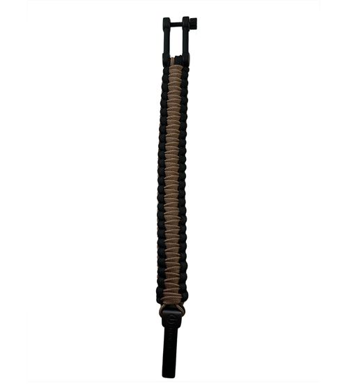 I-BRACE Paracord Armband Survival-Seil zum Armband geflochten aus reißfestem Parachute Schwarz/Braun