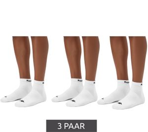 Lot de 3 paires de chaussettes de sport Kappa en coton avec logo, 38937 Blanc Lot de 3 paires de chaussettes de sport Kappa en coton avec logo, 38937 Blanc