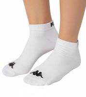 3 Paar Kappa Sportsocken Sneaker-Socken Baumwoll-Strümpfe mit Logo 3112YCW A00 Weiß