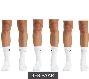 3 Paar Kappa Low Cut-Socken Baumwoll-Strümpfe mit Logo Alltags-Socken 304M5N0 923 Weiß
