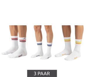 3 paia di calzini da tennis Kappa, calzini in cotone con logo Kappa, calzini per tutti i giorni, 371F4ZW A01 Bianco 3 paia di calzini da tennis Kappa, calzini in cotone con logo Kappa, calzini per tutti i giorni, 371F4ZW A01 Bianco