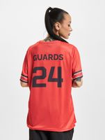 Lot de 2 maillots unisexes des Helvetic Guards de la Ligue européenne de football, imprimé « GUARDS 24 », rouge