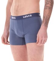 14-pack of LEVI'S men's cotton boxer shorts with colorful waistband accents in a gift box 701225625 002 Blue/White
