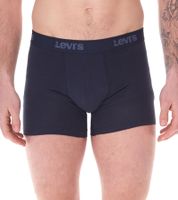 14-pack of LEVI'S men's cotton boxer shorts with colorful waistband accents in a gift box 701225625 002 Blue/White