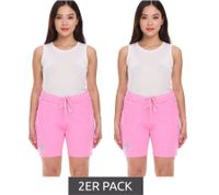 Pack de 2 pantalones cortos SOCCX by Carina para mujer, de algodón, para verano, 364388_2007 Rosa