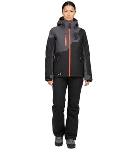 SCOTT Move Dryo Damen Ski-Jacke Schneemobil-Jacke wind- und wasserdichte Ski-Jacke mit DRYOsphere-Membran 273265 6373 Schwarz/Grau