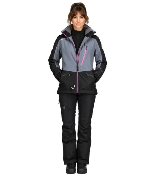 SCOTT Intake Dryo Damen Ski-Jacke Schneemobil-Jacke wind- und wasserdichte Ski-Jacke mit DRYOsphere-Membran 285597 1001 Schwarz/Grau
