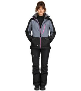 Veste de ski et de motoneige SCOTT Intake Dryo pour femme, coupe-vent et imperméable, avec membrane DRYOsphere 285597 1001 Noir/Gris Veste de ski et de motoneige SCOTT Intake Dryo pour femme, coupe-vent et imperméable, avec membrane DRYOsphere 285597 1001 Noir/Gris