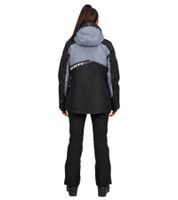 SCOTT Intake Dryo Women's Ski Jacket, Snowmobile Jacket, Wind and Waterproof Ski Jacket with DRYOsphere Membrane 285597 1001 Black/Gray