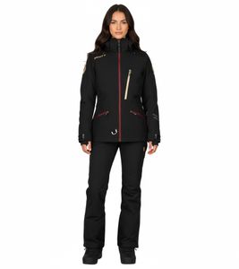 Chaqueta de esquí SCOTT Intake Dryo para mujer, chaqueta para moto de nieve, cortavientos e impermeable con membrana DRYOsphere, 285597-7425 negra.