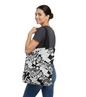 MISFITS Teenagers from Mars Punk Rock Band Tote Bag, Women's and Men's Reversible Shoulder Bag, LT114889MISO, 35x32 cm, Black/Multi-Coloured