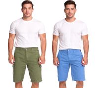U.S. POLO ASSN. Pantaloncini cargo da uomo per il tempo libero, leggeri con ricamo U.S. Polo, 143 68147 52661 Cachi o Blu