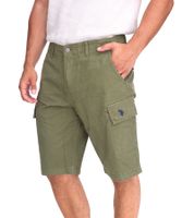 U.S. POLO ASSN. Pantaloncini cargo da uomo per il tempo libero, leggeri con ricamo U.S. Polo, 143 68147 52661 Cachi o Blu