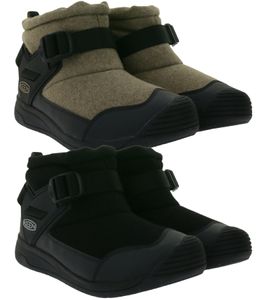 KEEN Hoodromeo Snow Boots, Insulated Men's Winter Ankle Boots with Fleece Lining, Up to -20 Degrees, Winter Boots 102679, Black or Beige