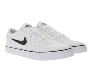 NIKE SB Chron 2 Canvas-Sneaker für Herren Low-Top Schuhe mit dämpfender Schaumstoffpolsterung Schnür-Schuhe DM3494 100 Weiß