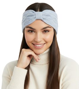 ZWILLINGSHERZ Strick-Stirnband Kaschmir-Stirnband Kopfbedeckung Grobstrick Winter-Stirnband Accessoire 8007 Hell-Blau ZWILLINGSHERZ Strick-Stirnband Kaschmir-Stirnband Kopfbedeckung Grobstrick Winter-Stirnband Accessoire 8007 Hell-Blau