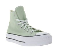 Converse Chuck Taylor All Star Lift Platform Women's Shoes High-Top Chucks with SmartFOAM Insole Retro Sneakers A03541C in Green or A08237C in Gray