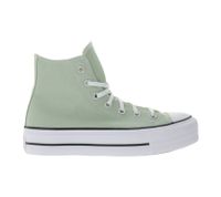 Converse Chuck Taylor All Star Lift Platform Women's Shoes High-Top Chucks with SmartFOAM Insole Retro Sneakers A03541C in Green or A08237C in Gray
