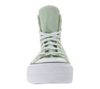 Converse Chuck Taylor All Star Lift Platform Women's Shoes High-Top Chucks with SmartFOAM Insole Retro Sneakers A03541C in Green or A08237C in Gray