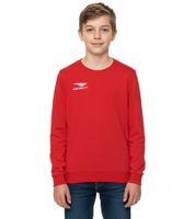 PENALTY Era Roundneck Co Jr Kids' Sweater with Logo Embroidery, Cotton Sweater for Teen Boys & Girls, 354710-4000 Red