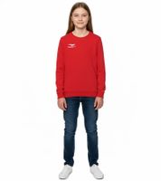 PENALTY Era Roundneck Co Jr Kids' Sweater with Logo Embroidery, Cotton Sweater for Teen Boys & Girls, 354710-4000 Red
