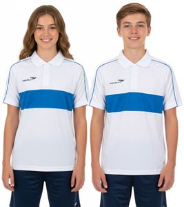 PENALTY Polo Matis Jr. Children's Polo Shirt made of quick-drying DRY ON material, Sports Shirt 310703-1410 White/Blue