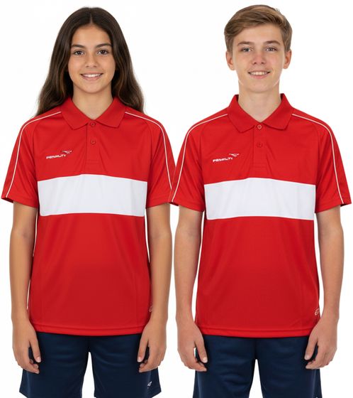 PENALTY Polo Matis Jr children's polo shirt made of quick-drying DRY ON material. Sports shirt 310703-4300 Red/White