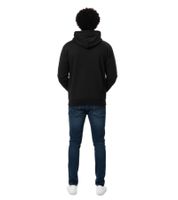 2er Sparpack U.S. SPORT AMERICA Herren Hoodie mit Kapuze und Football-Motiv Baumwoll-Pullover Freizeit-Hoody in Schwarz oder Dunkelblau