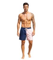 Short de bain homme Pierre Cardin, short de bain élégant, LA205027 Bleu marine/rose, lot de 2