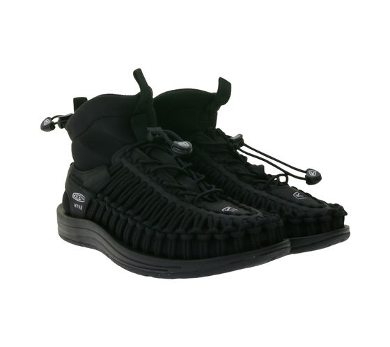 KEEN X HYKE Uneek Sneaker alta da donna con sistema di allacciatura elastica, scarpe casual 1027975 Nero KEEN X HYKE Uneek Sneaker alta da donna con sistema di allacciatura elastica, scarpe casual 1027975 Nero