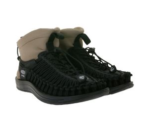 KEEN X HYKE Uneek Sneaker alta da donna Stivaletti con sistema di allacciatura elastica Scarpe casual 1027976 Nero/Beige KEEN X HYKE Uneek Sneaker alta da donna Stivaletti con sistema di allacciatura elastica Scarpe casual 1027976 Nero/Beige