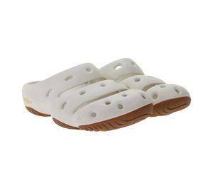 Zoccoli da uomo KEEN Yogui con pantofole ecologiche anti-odore e plantare testurizzato 1028521 Bianco/Marrone Zoccoli da uomo KEEN Yogui con pantofole ecologiche anti-odore e plantare testurizzato 1028521 Bianco/Marrone