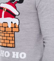 2er Sparpack Herren Strick-Pullover Ugly Christmas Sweater mit weihnachtlichem Muster Weihnachts-Pullover Freizeit-Sweater 979440 Grau