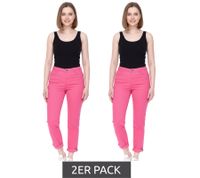 2er Sparpack Alife and Kickin Damen Baumwoll-Hose im 5-Pocket-Style Denim-Hose 51977322 Pink