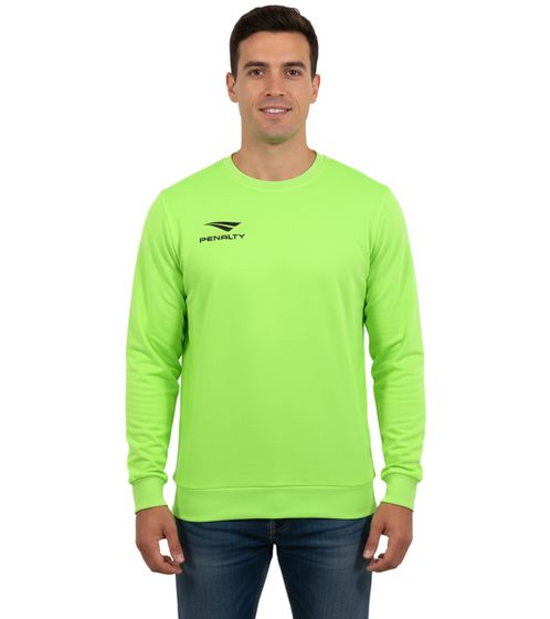 PENALTY Era Roundneck Herren Trainings-Sweater mit Logo-Print Sport-Pullover 354502-2100 Neon-Gelb