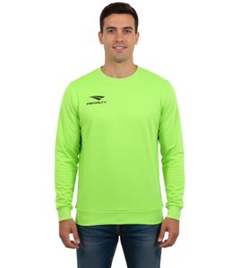 Sweat d'entraînement à col rond PENALTY Era pour homme avec logo imprimé, pull de sport 354502-2100 Jaune fluo Sweat d'entraînement à col rond PENALTY Era pour homme avec logo imprimé, pull de sport 354502-2100 Jaune fluo