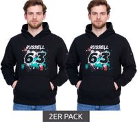 Mercedes-Benz AMG Petronas George Russell #63 Men's Hoodie, Organic Cotton Hooded Sweater, 701220835 001 Black