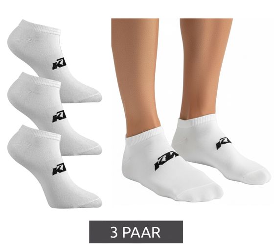 3 Paar KTM Sportsocken Sneaker-Socken mit Logo Baumwoll-Strümpfe Oeko-Tex 100 Zertifiziert KTM/1/SLCX3/BL Weiß