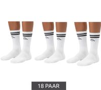 18 pares de calcetines de tenis Kappa, de algodón con estampado de la marca, para uso diario, 371E7JW A00, blancos 18 pares de calcetines de tenis Kappa, de algodón con estampado de la marca, para uso diario, 371E7JW A00, blancos