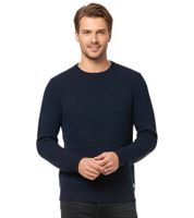 Maglione da uomo JACK & JONES JJEATLAS in maglia con design strutturato, in cotone, girocollo, 12212816, beige o blu scuro Maglione da uomo JACK & JONES JJEATLAS in maglia con design strutturato, in cotone, girocollo, 12212816, beige o blu scuro