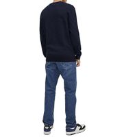 Maglione da uomo JACK & JONES JJEATLAS in maglia con design strutturato, in cotone, girocollo, 12212816, beige o blu scuro Maglione da uomo JACK & JONES JJEATLAS in maglia con design strutturato, in cotone, girocollo, 12212816, beige o blu scuro