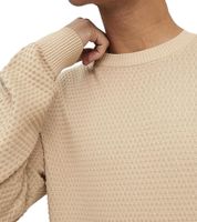 Maglione da uomo JACK & JONES JJEATLAS in maglia con design strutturato, in cotone, girocollo, 12212816, beige o blu scuro Maglione da uomo JACK & JONES JJEATLAS in maglia con design strutturato, in cotone, girocollo, 12212816, beige o blu scuro